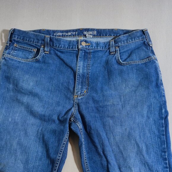 Carhartt Rugged Flex Relaxed Fit jeans men's size 40X34 ink blue colour straight - Picture 2 of 16